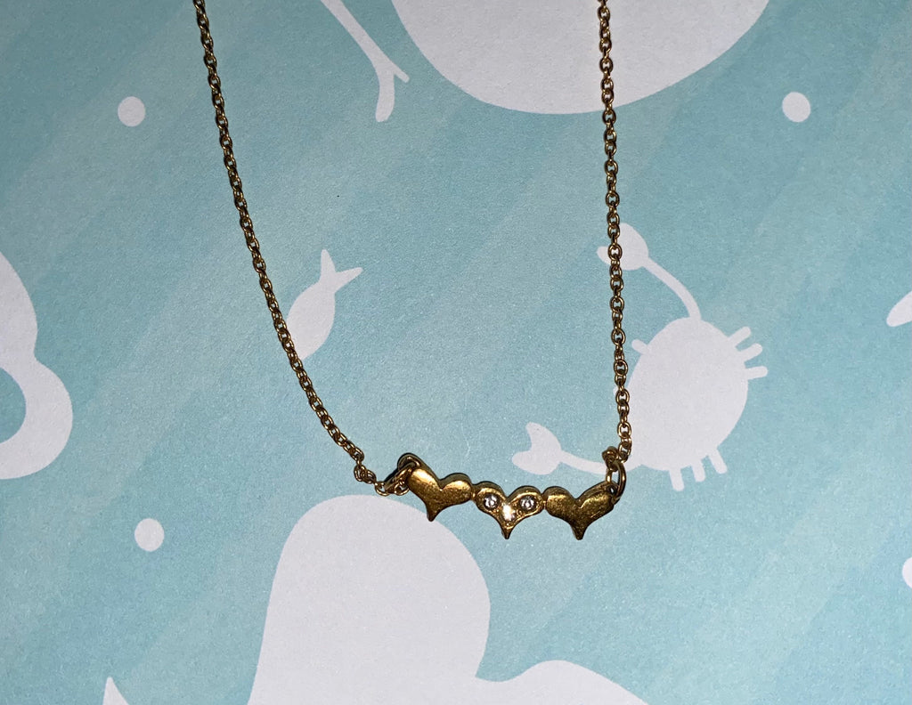 Cute Three Hearts Necklace