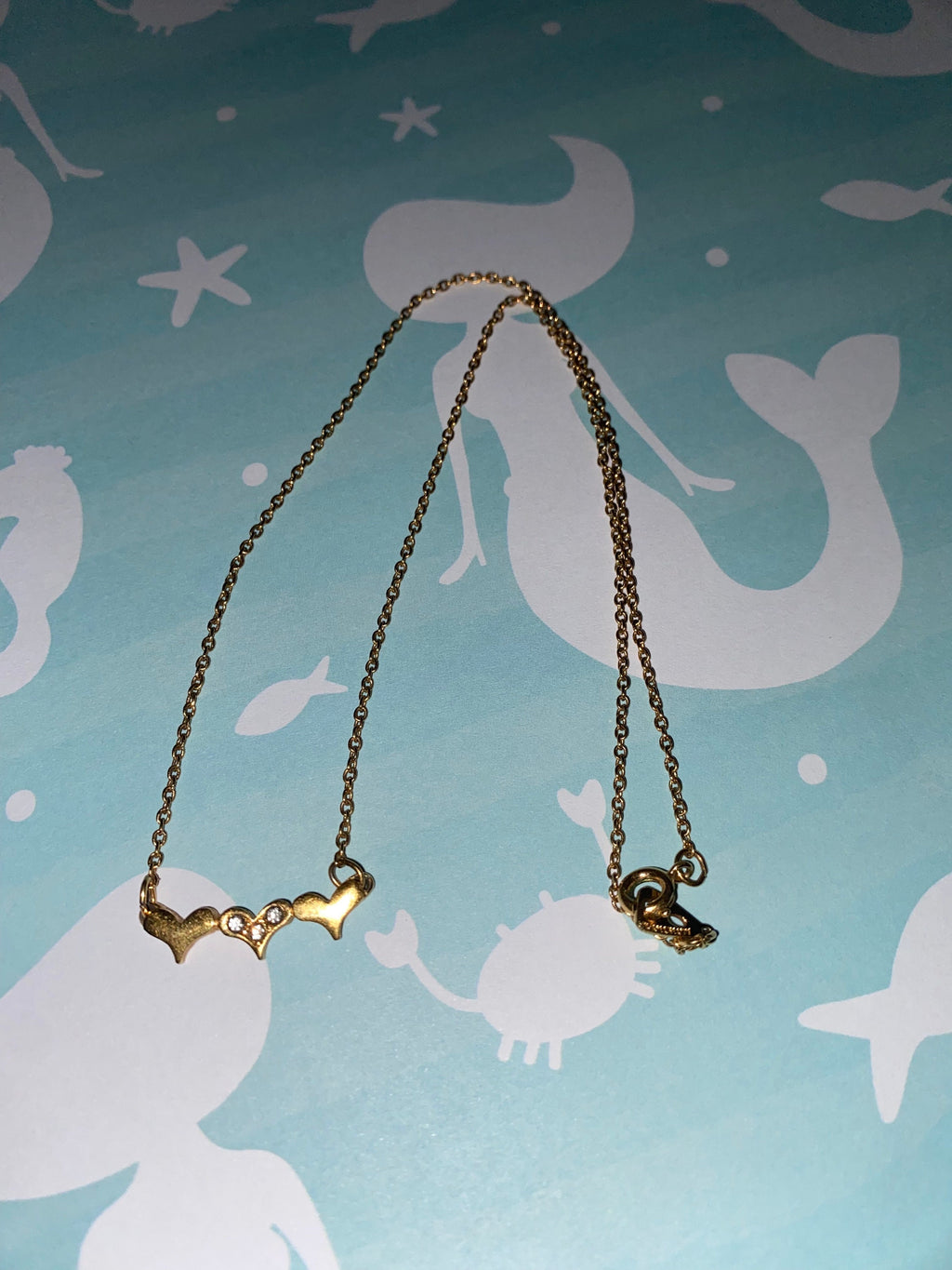 Cute Three Hearts Necklace