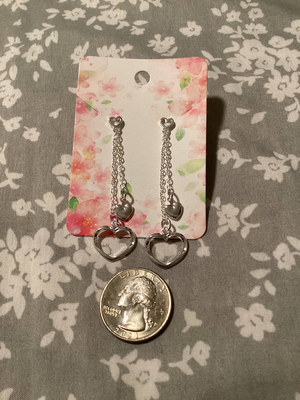 Sterling Silver Heart Earrings